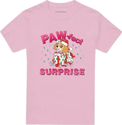 Produktbild von Paw Patrol - "The Paw-Fect Gift" T-Shirt für Herren/Damen Uni, weihnachtliches Design TV26608 (XXL) (Pink)