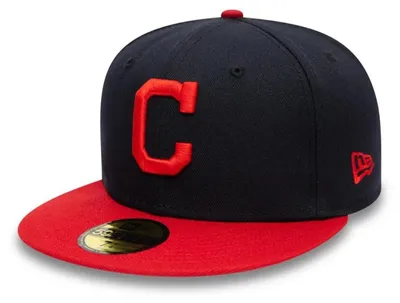 Image de Casquette MLB Cleveland Indians New Era Authentic Performance 59fifty Bleu