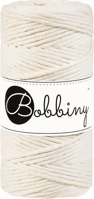 Zdjęcie produktu dla Bobbiny Macrame Cord 3 mm 100 m Natural Sznurek