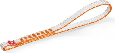 Quickdraw Dyn 11mm Schlinge von Ocun; grau mit orangefarbenem Rand; für Kletteranwendungen.