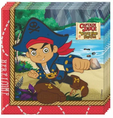 Produktbild von Captain Jake 2-lagige Papierservietten 33x33cm