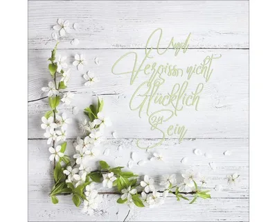 Produktbild von Glasbild 20x20 cm Shabby Chic Stil mit Spruch Und vergiss nicht glücklich zu sein