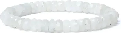 Produktbild von Armband Regenbogen-Mondstein Facette Aa-Qualität elastisch – 0,8 cm