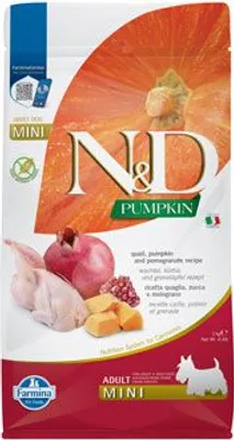 Image de N&D Pumpkin pour chiens adultes de petite taille, saveur faisan et grenade, 2 kg