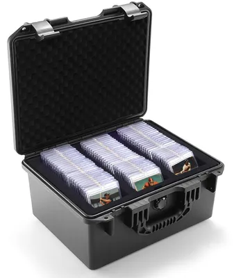 Aufbewahrungsbox für Graded Cards, 3 Fächer, wasserdicht, 359x305x169 mm