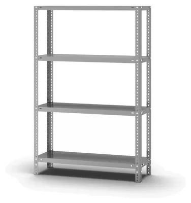 Produktbild von PROREGAL Edelstahl Fachbodenregal Schraubsystem MAGNUS Germany | HxBxT 150x100x30cm | 4 Ebenen | Fachlast 200kg | Edelstahl