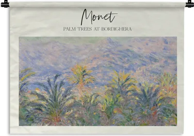 Produktbild von MuchoWow® Wandteppich Wandbehang Malerei - Monet - Alte Meister 150x112 cm Tapisserie Dekoration Wandtuch - Wanddecke - Wandteppiche