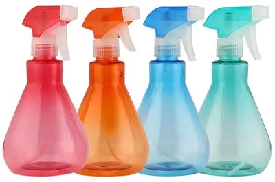 4er-Set 500 ml Sprühflaschen, Feinsprühdüse, Garten, Pflanzen, 4 Farben