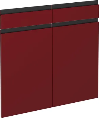 Produktbild von Küchenfront Vicco R-Line Rot 79.2 x 70.8 cm Möbelfront für den Schubladenunterschrank, Model 39526