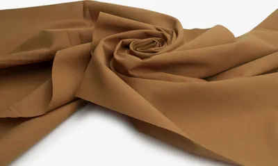 Produktbild von Ramie-Baumwollstoff, Toffee, 50 x 150 cm