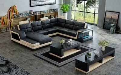 Produktbild von Wohnlandschaft Ecksofa U Form Couch Polster