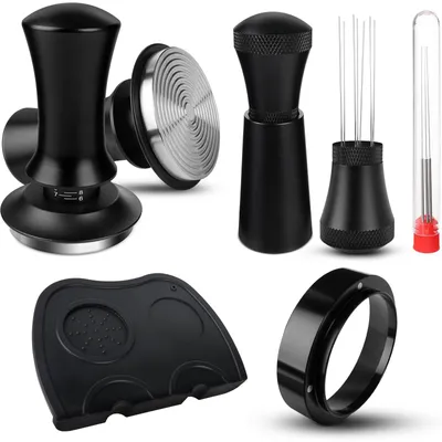 Espresso-Set 58 mm mit WDT-Werkzeug, Dosiertrichter und Tamper-Matte