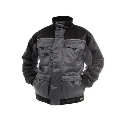 Produktbild von DASSY® Tignes Zweifarbige Beaver Winterjacke ZEMENTGRAU/SCHWARZ Gr.S Länge: STANDARD