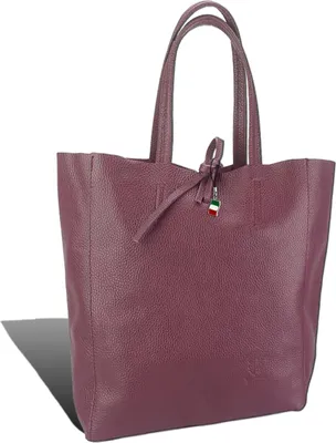 Zdjęcie produktu dla Florence skóra naturalna czerwona włoska. Shopper damski skóra bydlęca 30x35x15 D2OTF112D