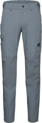 Runbold Guide SO Pants von Mammut; graue Softshellhose für Herren mit seitlichen Taschen.