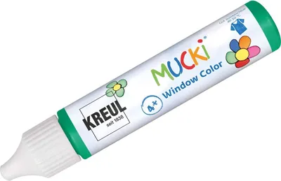 Produktbild von KREUL Window Color Pen "MUCKI" dunkelgrün 29 ml