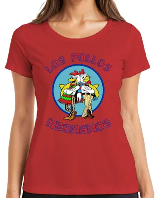 Obrázok produktu pre LOS POLLOS HERMANOS Fast Food kultová séria fanúšikov kultový fanart dámske tričko, červená, XXL