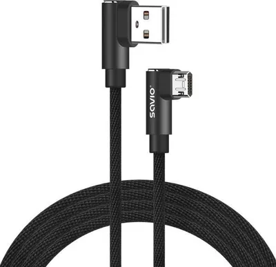 Produktbild von Savio CL-162, 2 m, Micro-USB A, USB A, 0,48 Gbit/s, Schwarz