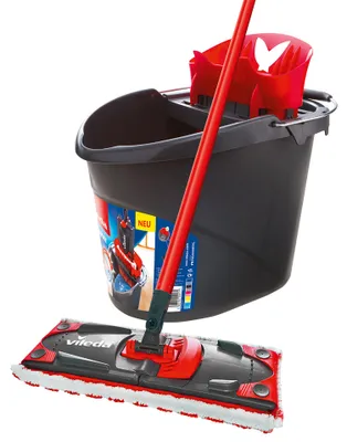 Zdjęcie produktu dla Vileda Ultramax Mop Set, Suchy i Mokry, Czarny, Czerwony, Pudełko, 1,8 kg