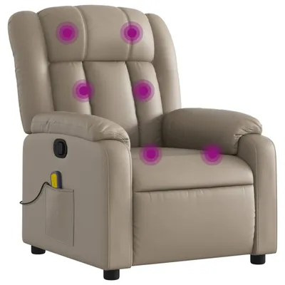 Immagine prodotto di vidaXL Sedia per massaggi cappuccino-marrone in Pelle finta
