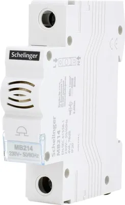 Zdjęcie produktu dla Schelinger Dzwonek na Szynę 230V 4VA DIN Modułowy Kompaktowy 1 Moduł