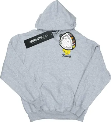 Zdjęcie produktu dla Looney Tunes – bluza z kapturem dla mężczyzn „Tweety Pie Head” BI13214 (XL) (szara)