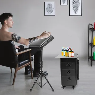 Immagine prodotto di Carrello portautensili da cucina - Nero - Con cassetti - Capacità di carico: 20 kg - Dimensioni: 73x50x39 cm - Con ruote - Per lo stoccaggio