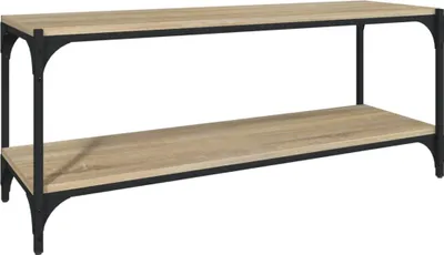 Obrázok produktu pre vidaXL TV skrinka Sonoma dub 100x33x41 cm z dreva a ocele