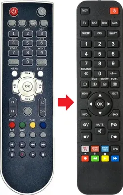 Produktbild von Fernbedienung geeignet für TELESYSTEM TS4501CI-HD | TS4501CIHD