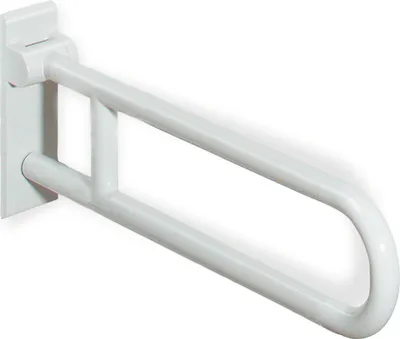 Produktbild von HEWI Stützklappgriff drehb. Ser 801, L:600mm, Stahlkern lichtgrau