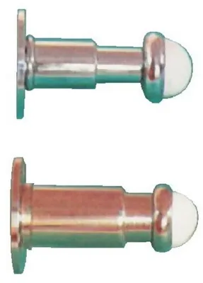 Image de Butoir à ressort longueur 70mm laiton poli - 3970V