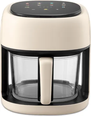Produktbild von Heißluftfritteuse , 4,5L Heißluftfritteuse mit digitalem LED-Touchscreen, 1400 W, Fritteuse mit 8 praktischen Automatikprogrammen, Abschaltautomatik
