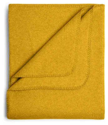 Produktbild von yogabox Flauschige Kinder Baumwolldecke - regional hergestellt - honeygold 100 x 150 cm