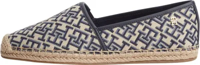 Produktbild von Tommy Hilfiger Damen Espadrilles Monogram Jacquard mit Monogramm-Print, Blau (Sp