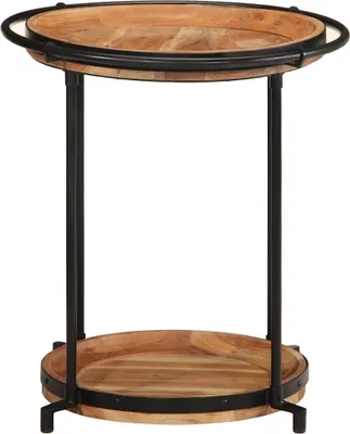 Immagine prodotto di Tavolino Ø55x60 cm in Legno Massello di Acacia