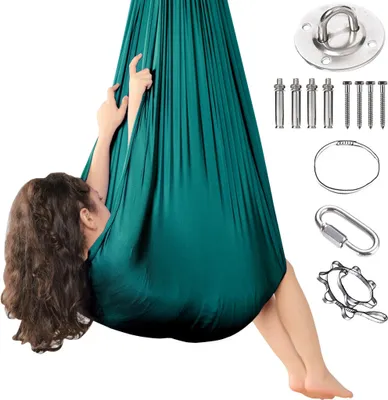 Produktbild von Hängematte Premium Therapieschaukel für Kinder, Vielseitige Stimulation, Sicherheit bis 90 kg, Entwicklungsunterstützung, Einfache Installation