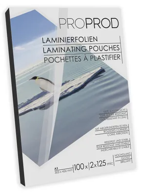 Produktbild von ProProd - Laminierfolien A3 2x125 Mikron - 100 Stück - Glänzend