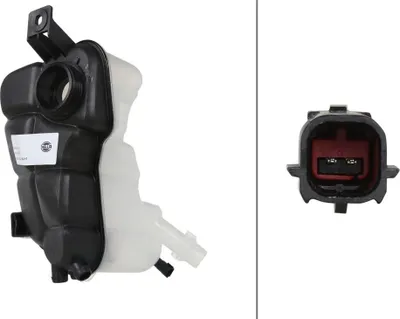 Imagen del producto de Depósito de refrigerante de plástico HELLA, compatible con, entre otros, LAND ROVER EVOQUE