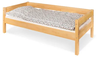Image de Lit pour enfant, en bois massif, finition huilée