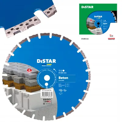 Productafbeelding van Distar betonschijf met diamantsegment, 400 mm, voor het zagen van ongewapend beton