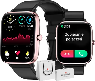Obrázek produktu pro Chytré Hodinky Giewont Dynamic SmartCall GW230-3 – Rose Gold/Black Effect