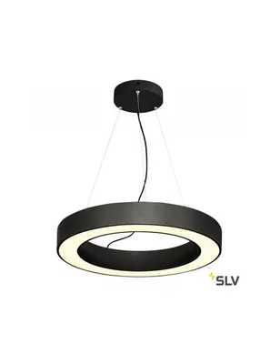 Produktbild von SLV 1002890 MEDO RING 60 DALI LED Pendelleuchte schwarz 3000K