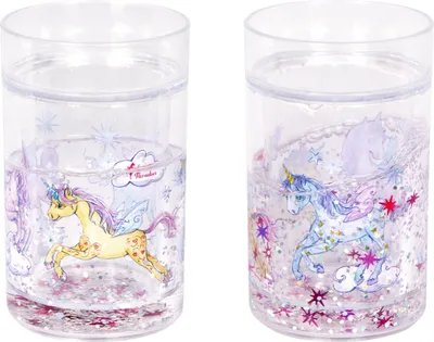 Produktbild von Einhorn-Paradies|Die Spiegelburg Glitzerbecher mit Schwimmelementen - Einhorn-Paradies