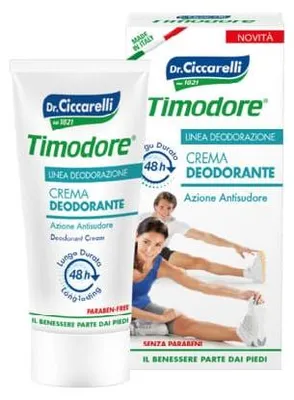 Imagen del producto de Crema Desodorante Timodore, 48 Horas De Protección, 50 Ml