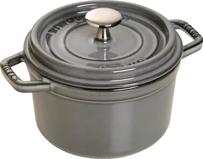 Produktbild von STAUB Cocotte, Gusseisen Bräter mit Deckel, 16 cm, 1,2 L, Rund, Alle Herdarten i