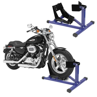 Produktbild von Ikodm Motorradständer Montageständer Motorrad Ständer Motorradwippe Ständer Transportständer Standschiene Vorderrad Wippe