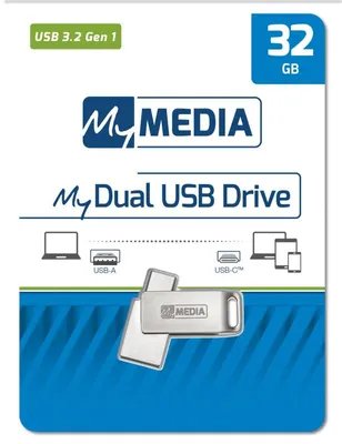 Zdjęcie produktu dla MYMEDIA Pamięć USB MyDual, USB 3.2, typ A/C, 32 GB