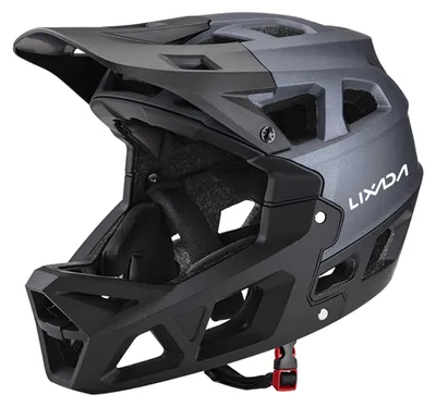 Produktbild von Vollgesichts-Mountainbikehelm für Erwachsene, Renn-Downhill-MTB-Helm für Männer/Frauen, Mountainbikehelm für Erwachsene mit Visier, über 31 Belüftungsöffnungen, Fahrradhelm