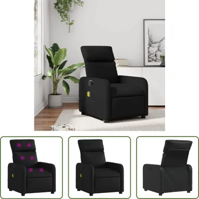 Produktbild von The Living Store Massagesessel Schwarz Kunstleder