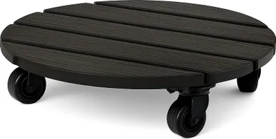 Produktbild von Plastard Pflanzenroller WPC Ø 30 cm – 120 kg Tragkraft, 360° Rollen, wetterfest
